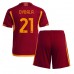 AS Roma Paulo Dybala #21 Replika Babykläder Hemma matchkläder barn 2023-24 Korta ärmar (+ Korta byxor)